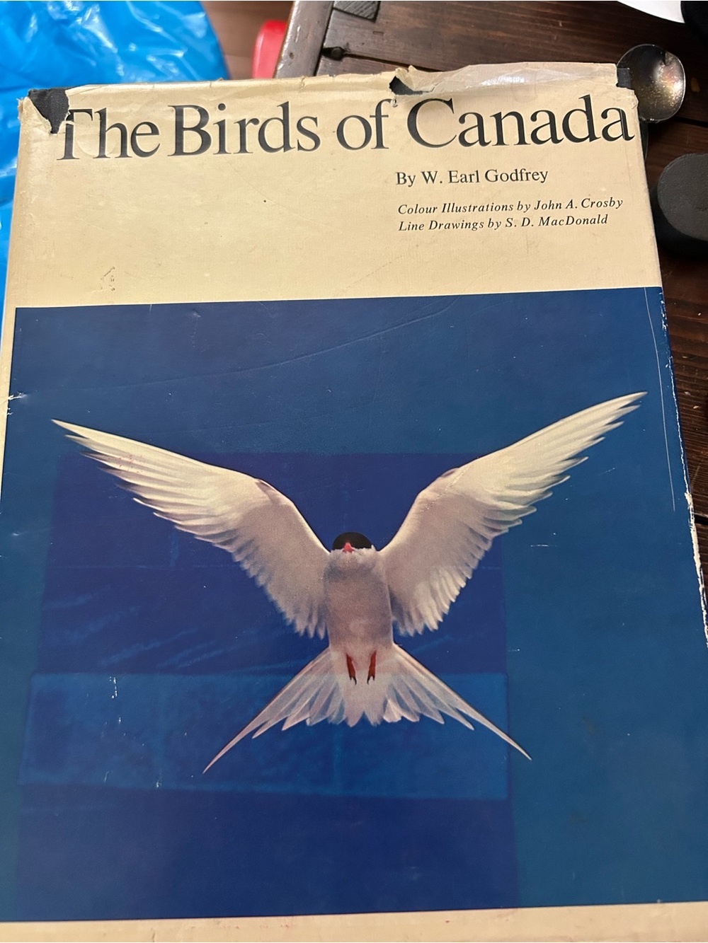 The Birds of Canada by - White and Blue Cover well loved. Book hard cover .